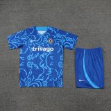 Mens Chelsea Short Training Suit Blue 3D 2022/23