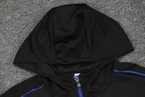 Mens Napoli Hoodie Jacket + Pants Training Suit Black 2021/22