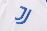 Mens Juventus Polo Shirt White - Blue 2021/22