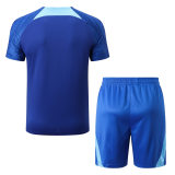 Mens Chelsea Short Training Suit Blue 2022/23