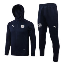 Mens Manchester City Hoodie Jacket + Pants Training Suit Royal 2021/22