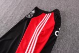 Mens Ajax Training Suit Black - Red 2021/22