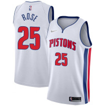 Mens Detroit Pistons Nike White 2022 Swingman Jersey - Association Edition