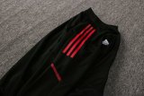 Mens Internacional Jacket + Pants Training Suit Black - Red 2021/22