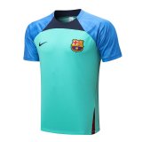 Mens Barcelona Short Training Jersey Green 2022/23