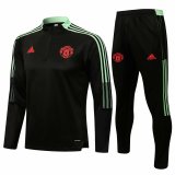 Mens Manchester United Training Suit Black 2021/22