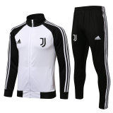 Mens Juventus Jacket + Pants Training Suit White - Black 2021/22