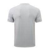 Mens Manchester City Polo Shirt Light Grey 2021/22