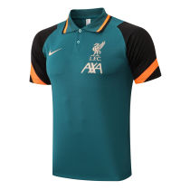 Mens Liverpool Polo Shirt Green 2021/22