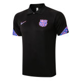 Mens Barcelona Polo Shirt Black 2021/22