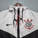 Mens Corinthians All Weather Windrunner Jacket White - Black 2022/23