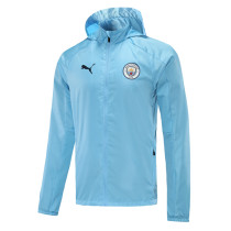 Mens Manchester City All Weather Windrunner Jacket Light Blue 2021/22