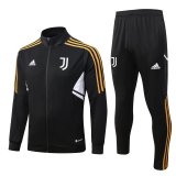 Mens Juventus Jacket + Pants Training Suit Black 2022/23