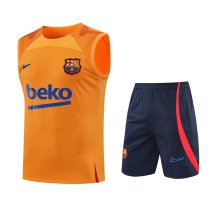 Mens Barcelona Singlet Suit Orange 2022/23