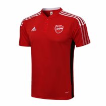 Mens Arsenal Polo Shirt Red 2021/22