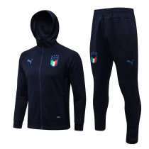 Mens Italy Hoodie Jacket + Pants Training Suit Royal 2021/22