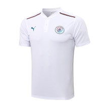 Mens Manchester City Polo Shirt White 2021/22