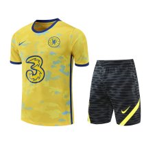 Mens Chelsea Short Training Suit Yellow 2022/23