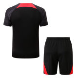 Mens Liverpool Short Training Suit Black 2022/23