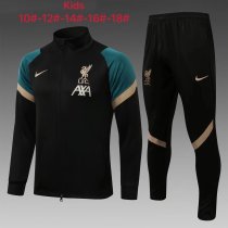 Kids Liverpool Jacket + Pants Training Suit Black GG 2021/22