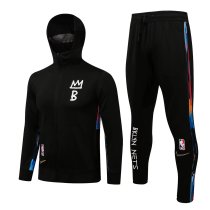 Mens Brookly Nets Hoodie Jacket + Pants Training Suit Black 2020/21