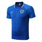 Mens England Polo Shirt Blue 2022