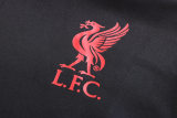 Mens Liverpool Hoodie Jacket + Pants Training Suit Black 2022/23