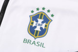 Mens Brazil Hoodie Jacket + Pants Training Suit White 2022