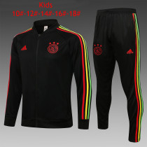 Kids Ajax Jacket + Pants Training Suit Black 2021/22