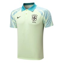 Mens Brazil Polo Shirt Lemon Green 2022
