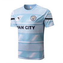 Mens Manchester City Short Training Jersey Light Blue 2022/23