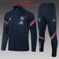 Kids PSG x Jordan Jacket + Pants Training Suit Royal 2021/22