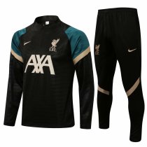 Mens Liverpool Training Suit Black GB 2021/22