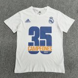 Mens Real Madrid 35 La Liga Champions T-Shirt White 2021/22