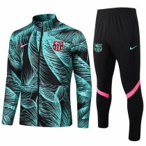 Mens Barcelona Jacket + Pants Training Suit Green 2021/22
