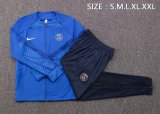 Mens PSG Jacket + Pants Training Suit Blue 2022/23