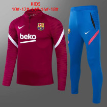 Kids Barcelona Training Suit Red 2021/22