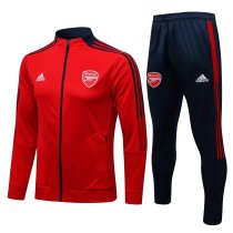 Mens Arsenal Jacket + Pants Training Suit Red 2021/22