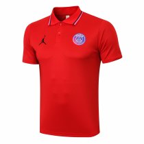 Mens PSG x Jordan Polo Shirt Red II 2021/22