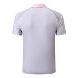 Mens PSG Polo Shirt White 2022/23