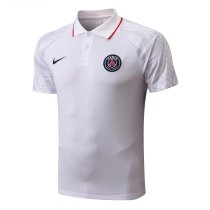 Mens PSG Polo Shirt White 2022/23