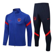 Mens Atletico Madrid Jacket + Pants Training Suit Blue 2021/22