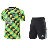 Mens Arsenal Short Training Suit Green 2022/23