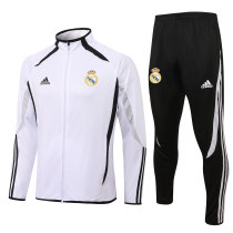 Mens Real Madrid Jacket + Pants Training Suit Teamgeist White 2021/22