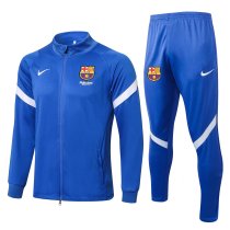 Mens Barcelona Jacket + Pants Training Suit Sharp Blue 2021/22