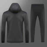 Kids Juventus Hoodie Jacket + Pants Training Suit Black 2021/22