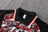 Mens AC Milan Polo Shirt All Red Patchwork 2021/22