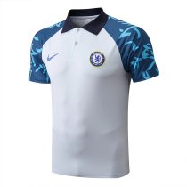Mens Chelsea Polo Shirt Light Grey 2022/23