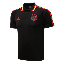 Mens Ajax Polo Shirt Black 2021/22
