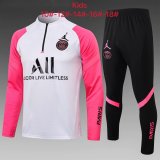 Kids PSG x Jordan Training Suit White - Pink 2021/22